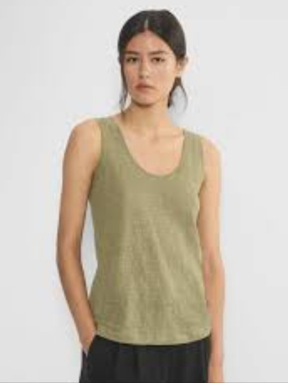 Babaton Aritzia Linen Tank Size L